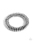 Paparazzi "Dynamic Discs" Silver Mens Urban Bracelet Paparazzi Jewelry
