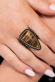 Paparazzi "Earthy Engagement" Brass Ring Paparazzi Jewelry
