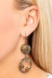 Paparazzi "Eastern Entrada" Brass Earrings Paparazzi Jewelry