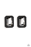 Paparazzi "Edgy Emeralds" Black Post Earrings Paparazzi Jewelry