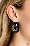 Paparazzi "Edgy Emeralds" Black Post Earrings Paparazzi Jewelry