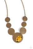 Paparazzi "EDGY Or Not" Brass Necklace & Earring Set Paparazzi Jewelry