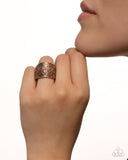 Paparazzi "Elegant Engravement" Copper Ring Paparazzi Jewelry