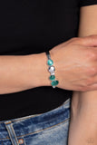 Paparazzi "Elegant Escapade" Green Bracelet Paparazzi Jewelry