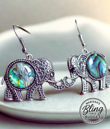 Elephant Shell Earrings Paparazzi Jewelry