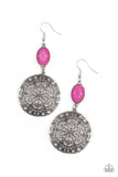 Paparazzi "Eloquently Eden" Pink Earrings Paparazzi Jewelry