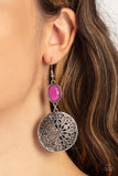 Paparazzi "Eloquently Eden" Pink Earrings Paparazzi Jewelry
