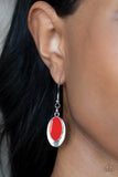 Paparazzi "Endless Eclipse" Red Necklace & Earring Set Paparazzi Jewelry