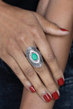Paparazzi "Entrancing Enchantment" Green Ring Paparazzi Jewelry