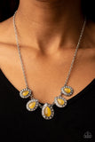Paparazzi "Everlasting Enchantment" Yellow Necklace & Earring Set Paparazzi Jewelry