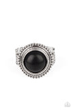 Paparazzi "Evolutionary Essence" Black Ring Paparazzi Jewelry