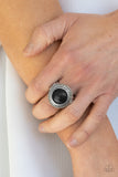 Paparazzi "Evolutionary Essence" Black Ring Paparazzi Jewelry