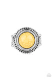 Paparazzi "Evolutionary Essence" Yellow Ring Paparazzi Jewelry