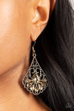 Paparazzi "Exemplary Elegance" Brown Earrings Paparazzi Jewelry