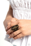 Paparazzi "Fabulous Filigree" Brass Ring Paparazzi Jewelry