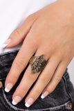 Paparazzi "Fearlessly Feathered" Brass Ring Paparazzi Jewelry