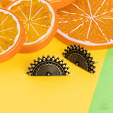 Paparazzi "Fiercely Fanned Out" Brass Post Earrings Paparazzi Jewelry