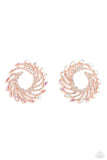 Paparazzi "Firework Fanfare" Copper Post Earrings Paparazzi Jewelry