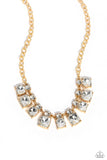 Paparazzi "Fitted Fantasy" Gold Necklace & Earring Set Paparazzi Jewelry