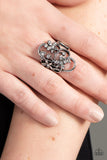 Paparazzi "Flirtatiously Flowering" White Ring Paparazzi Jewelry