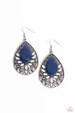 Paparazzi "Floral Fairytale" Blue Earrings Paparazzi Jewelry