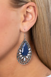 Paparazzi "Floral Fairytale" Blue Earrings Paparazzi Jewelry