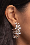 Paparazzi "Floral Flamenco" Silver Post Earrings Paparazzi Jewelry