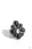 Paparazzi "Floral Folklore" Black Ring Paparazzi Jewelry