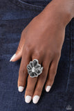 Paparazzi "Floral Folklore" Black Ring Paparazzi Jewelry