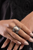 Paparazzi "Flower SWIRL" White Ring Paparazzi Jewelry