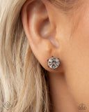 Paparazzi "Forceful Facets" Black Fashion Fix Post Earrings