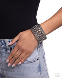 Paparazzi "Forged Fashion" Silver Bracelet Paparazzi Jewelry