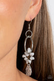 Paparazzi "Fossil Flair" White Earrings Paparazzi Jewelry