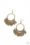 Paparazzi "Fowl Tempered" Brass Earrings Paparazzi Jewelry