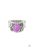 Paparazzi "Free-Spirited Fields" Purple Ring Paparazzi Jewelry