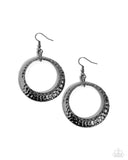 Paparazzi "Gallery Gear" Black Earrings Paparazzi Jewelry