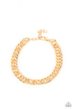 Paparazzi "Game-Changing Couture" Gold Mens Bracelet Unisex Paparazzi Jewelry