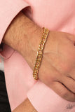 Paparazzi "Game-Changing Couture" Gold Mens Bracelet Unisex Paparazzi Jewelry