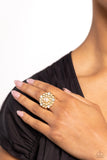 Paparazzi "Gatsby Gait" Gold Ring Paparazzi Jewelry