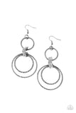 Paparazzi "Getting Hitched" Black Earrings Paparazzi Jewelry