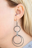 Paparazzi "Getting Hitched" Black Earrings Paparazzi Jewelry