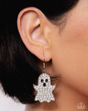 Paparazzi "Ghost Town" White Earrings Paparazzi Jewelry