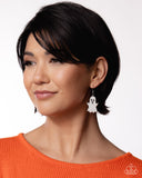 Paparazzi "Ghost Town" White Earrings Paparazzi Jewelry