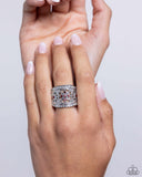 Paparazzi "Gilded Glitz" Red Ring Paparazzi Jewelry