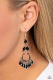 Paparazzi "Girly Girl Getup" Black Earrings Paparazzi Jewelry