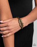 Paparazzi "Glamorously Garnished" Brass Bracelet Paparazzi Jewelry