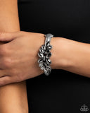 Paparazzi "Glamorously Garnished" Silver Bracelet Paparazzi Jewelry