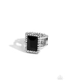 Paparazzi "Glamorously Glitzy" Black Ring Paparazzi Jewelry