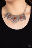 Paparazzi "Glimmering Groves" Brown Necklace & Earring Set Paparazzi Jewelry