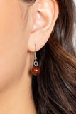 Paparazzi "Glimmering Groves" Brown Necklace & Earring Set Paparazzi Jewelry
